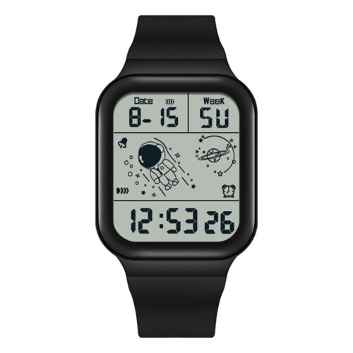 SANDA 6052 Black SANDA 6052 Square Digital Water Proof Sports Casual Watch for Men