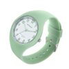 SANDA 6056 Green SANDA 6056 Women's Quartz Casual Minimal Simple Water Proof Silicone Strap Watch