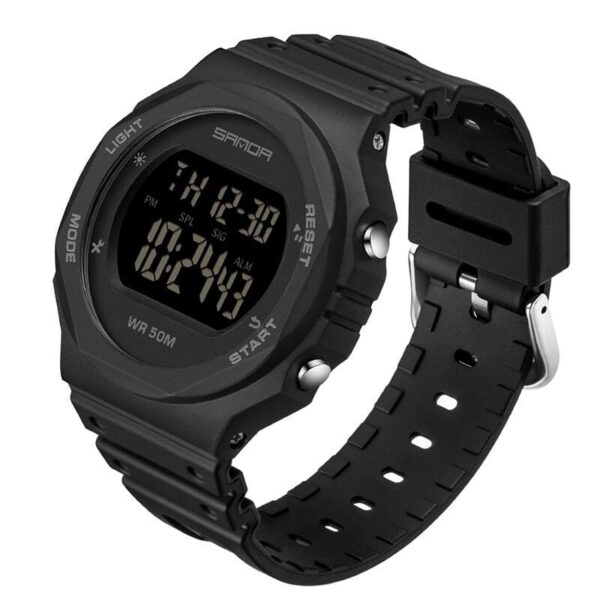 SANDA 6069 Black SANDA 6069 Fashion Digital Water Proof Sport Watch for Women