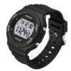SANDA 6069 Black White SANDA 6069 Fashion Digital Water Proof Sport Watch for Women