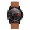 SANDA 773 Orange SANDA 773 Quartz Dual Time Digital Analog Casual Men's Watch