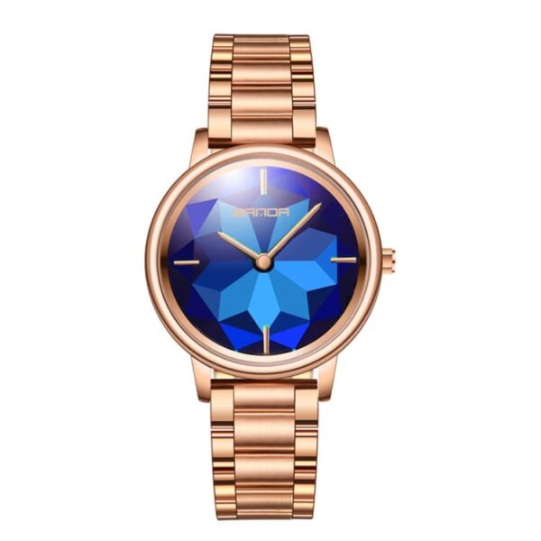 SANDA 1019 Quartz Analog Casual Fashion Lotus Women's Watch
