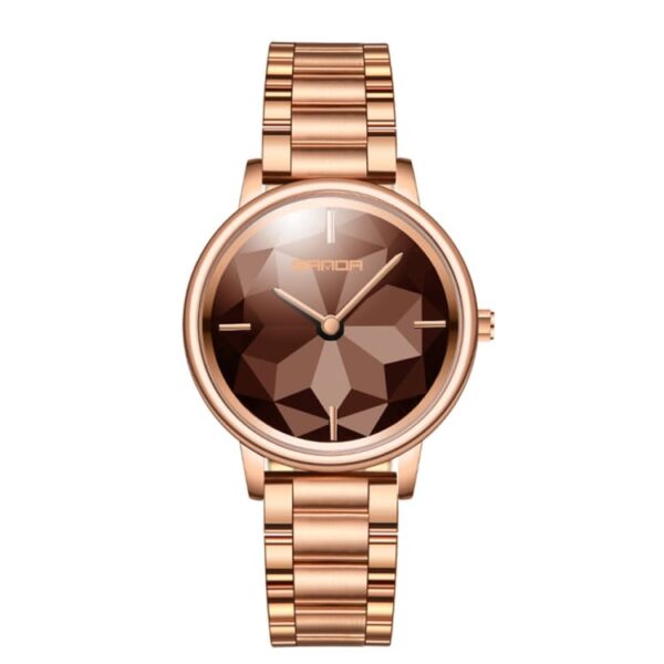 SANDA 1019 Quartz Analog Casual Fashion Lotus Women's Watch