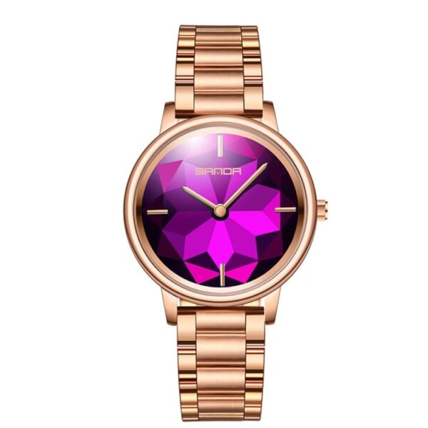SANDA 1019 Quartz Analog Casual Fashion Lotus Women's Watch