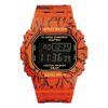 SANDA 2103 Orange SANDA 2103 Digital Square Fashion Sports 5 ATM Water Proof Men's Watch
