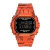 SANDA 2103 orange SANDA 2103 Digital Square Fashion Sports 5 ATM Water Proof Women's Watch