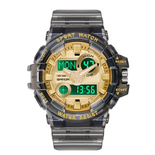 SANDA 3100 Fashion Military Quartz Digital Casual Sports Men's Watch