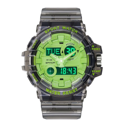 SANDA 3100 Fashion Military Quartz Digital Casual Sports Men's Watch