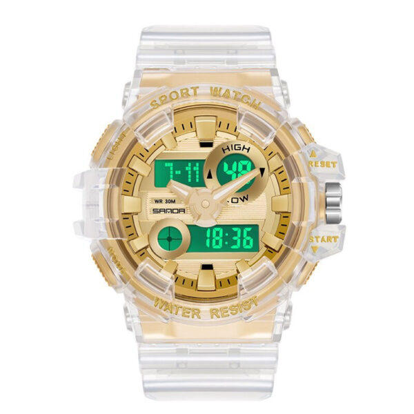 SANDA 3100 Fashion Military Quartz Digital Casual Sports Men's Watch