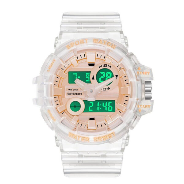 SANDA 3100 Fashion Military Quartz Digital Casual Sports Men's Watch