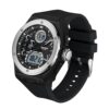 SANDA 3138 Silver SANDA 3138 Quartz Digital Dual Time Sports Military Water Proof Men's Watch