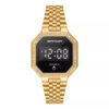 SANDA 8005 Gold SANDA 8005 Fashion Casual LED Touch Digital Minimal Square Women's Watch
