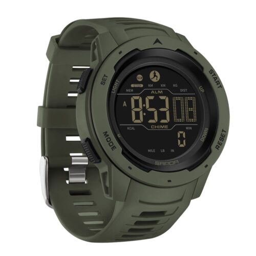 SANDA 2145 Digital Sports Pedometer Calories Waterproof Men's Watch