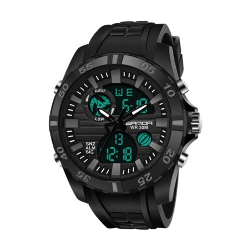 SANDA 791 Analog Digital Casual Sports Resin Strap Men's Watch