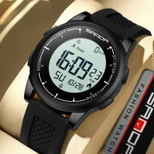 SANDA 9064 Silicone Strap watch